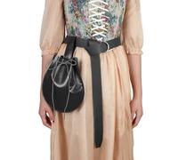 Marsupio rinascimentale in pelle, stile steampunk, stile medievale, in pelle, marsupio da cintura vintage