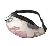 Marsupio romantico con coppia di cani, per donne e uomini, alla moda, regolabile, per allenamento, corsa, viaggi, stile casual, Prodotti Donna Borse Scarpe Profumo, One Size