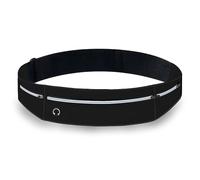 Marsupio Running,Unisex Marsupio Per Correre,Impermeabile Running Belt,Con Tre Tasche,Per Smartphone Fino A 7,5 Pollici,Ideale Per La Corsa E Il Fitness (Nero)