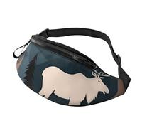 Marsupio Rustic Lodges Bear Moose Printed Fanny Pack Bag Pratica Marsupi Casuale Borse A Tracolla Per Ciclismo Sportivo Trekking