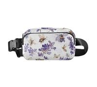 Marsupio rustico, con peonie arancioni, da donna, da uomo, a tracolla, per lo sport, per escursioni, Colore 08, 1 Size