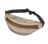 Marsupio rustico in legno con assi di legno, per donne e uomini, grande marsupio alla moda per viaggi, corsa, marsupio unisex, Tavola di legno rustica, Taglia unica