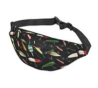 Marsupio rustico in legno con assi di legno, per donne e uomini, grande marsupio alla moda per viaggi, corsa, marsupio unisex, Esca da pesca., Taglia unica