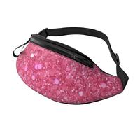 Marsupio scintillante con glitter per uomo e donna, borsa a tracolla impermeabile per sport all'aria aperta