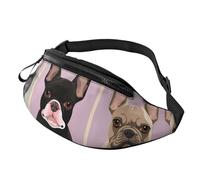 Marsupio Sea Sunset Flying Dragon per uomo e donna, borsa a tracolla regolabile, adatto per viaggi, escursionismo, escursionismo, corsa, Bulldog francese., Taglia unica