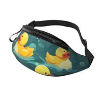 Marsupio Sea Sunset Flying Dragon per uomo e donna, borsa a tracolla regolabile, adatto per viaggi, escursionismo, escursionismo, corsa, Anatre di gomma, Taglia unica