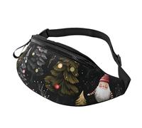 Marsupio Sea Sunset Flying Dragon per uomo e donna, borsa a tracolla regolabile, adatto per viaggi, escursionismo, escursionismo, corsa, Decorazione natalizia con luci., Taglia unica