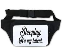 Marsupio Sleeping It's My Talent, colore bianco