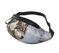 Marsupio Snow Mountain Wild Wolf per donne e uomini, alla moda, regolabile, per allenamento, corsa, viaggi, stile casual, Snow Mountain Wild Wolf, Taglia unica