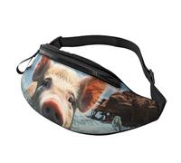 Marsupio sorridente per uomo donna moda marsupio regolabile borse a tracolla ovunque marsupio