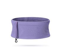 Marsupio sottile elastico da corsa con apertura circolare a 360°, traspirante, per allenamento, antiscivolo, per escursionismo, camminata, ciclismo, Viola, S, Sottile ed elasticizzato