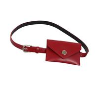 Marsupio sottile resistente all'acqua Cinghia regolabile per pendolari Design ergonomico essenziale Sash ornamento elegante dimagrante marsupio, Rosso, Taglia unica, Bellezza di massa