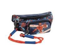 Marsupio Spiderman per bambini - Marsupio regolabile per bambini con design Marvel, due scomparti con cerniera, leggero e resistente per passeggiate, viaggi ed escursioni