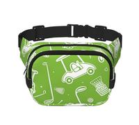 Marsupio sportivo a doppio strato con palline da golf, per uomini e donne, regolabile, per viaggi, escursionismo, corsa, ciclismo, festival