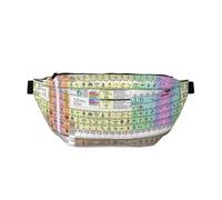 Marsupio sportivo con stampa con tavola periodica degli elementi, borsa a tracolla per donne e uomini, borsa da viaggio per allenamento