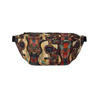 Marsupio sportivo con stampa di chitarra artistica, grande borsa a tracolla per donne e uomini, borsa da viaggio per allenamento