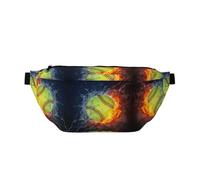 Marsupio sportivo con stampa softball, grande borsa a tracolla per donne e uomini, borsa da viaggio per allenamento