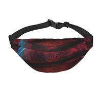 Marsupio sportivo da basket per uomo e donna, alla moda, borsa a tracolla ovunque, con cinghia regolabile, impermeabile, per viaggi, escursionismo, sport, nero, taglia unica, Nero , Taglia unica