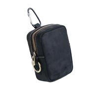 Marsupio Sportivo da Cintura con Cerniera, Piccolo Portafoglio in Similpelle per Running Outdoor Escursioni Attrezzi- Nero