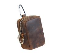 Marsupio Sportivo da Cintura con Cerniera, Piccolo Portafoglio in Similpelle per Running Outdoor Escursioni Attrezzi- Caffè