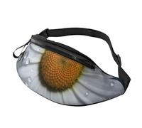 Marsupio sportivo impermeabile con margherite, per uomo e donna, alla moda, alla moda, con cinghia regolabile, grande, per viaggi ed escursioni