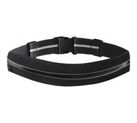 Marsupio sportivo impermeabile da corsa, aderente e invisibile, per esterni (nero)