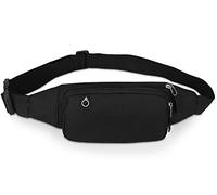 Marsupio Sportivo Marsupio Running Uomo Donna Cintura da Corsa per telefono Samsung Huawei Jogging Viaggio Trekking Bicicletta (Nero)