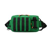 Marsupio sportivo per la pesca, multifunzione, borsa a tracolla per attrezzatura da pesca, borsa da petto, Verde