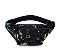 Marsupio sportivo unisex impermeabile multiscomparto con cinturino regolabile