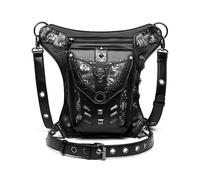 Marsupio Steampunk Marsupio moto retrò Borsa a tracolla per gamba Borsa da