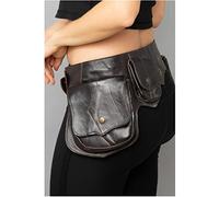 Marsupio Steampunk Retrò Medievale con Rivetti in Pelle Pu Regolabile Borsa a Tracolla - Accessori per Costumi Lapp Stile