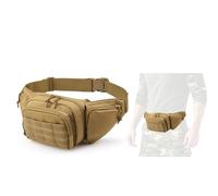 Marsupio tattico da uomo - Marsupio per escursionismo | Tessuto in nylon 1000D leggero e resistente con cerniere SBS, design multi-tasche ideale per escursioni e pesca all'aperto.