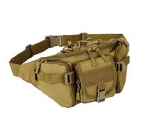 Marsupio Tattico, Militare Resistente All'acqua Marsupio da Esterno Per La Vita Quotidiana Ciclismo Campeggio Escursionismo Caccia Pesca(Khaki)