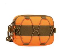 Marsupio Tattico Molle Admin Dump, Multiuso per Cellulare Torcia Elettrica Gilet Marsupio per Piccoli Utensili Organizzazione Modulare Orizzontale(Orange)