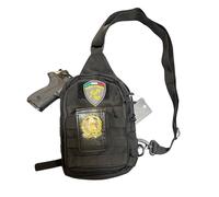 Marsupio Tattico Molle Monospalla Nero CROSSBODY Bag Mil-Tec Guardia di Finanza