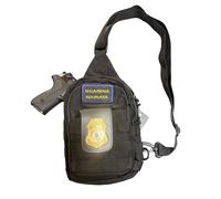 Marsupio Tattico Molle Monospalla Nero CROSSBODY Bag Mil-Tec Guardie Giurate GPG