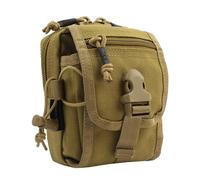 Marsupio Tattico Multifunzionale Molle, per Ciclismo Outdoor Cellulare, per Appassionati Militari, Piccolo Marsupio Tracolla Borsa Sportiva(Brown)