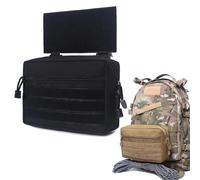 Marsupio Tattico Multiuso con Anello e Passante per Il Trasporto Sottoaddominale, Borsa per Accessori Tattici, Zaino(Black)