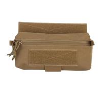 Marsupio Tattico Petto Mini Drop Pouch, Versatile Zaino Medico Multiuso, Resistente Organizer per Attrezzi In Nylon per Gilet da Petto(Brown)