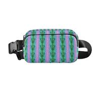 Marsupio tecnologico con ghepardo neon alla moda per uomo donna borsa a tracolla resistente all'acqua borsa per passaporto con tracolla regolabile per shopping sport lavoro, Animale tecnologico