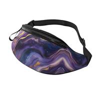 Marsupio testurizzato di alta qualità moderno con foglie tropicali borsa a tracolla Boho astratto borsa a mani libere turisti 14 x 35 cm, A4, Taglia unica