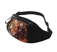 Marsupio Tiger In Fire Fanny Pack Bag Pratica Borse A Tracolla Leggera Marsupi Per Running Escursionismo Ciclismo