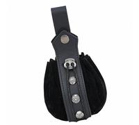 Marsupio tradizionale alla moda con tasche multiple Quattro mila costumi Addons risveglio carnevale e uso quotidiano Cosplay, Perline nere, Bellezza di massa