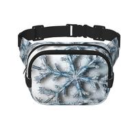 Marsupio trasparente con fiocco di neve da donna, impermeabile, regolabile, alla moda, casual, a tracolla, per corsa, allenamento, escursionismo, viaggi, nero, taglia unica, Nero , Taglia unica