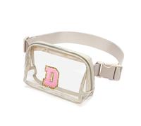 Marsupio trasparente trasparente approvato per lo stadio per donne e uomini con cinturino regolabile Borsa a tracolla trasparente Marsupio per concerti, sport, viaggi, escursionismo, corsa,