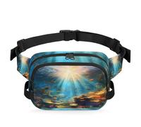 Marsupio Tropic Underwater World Ocean, marsupio per donne, uomini, ragazze, ragazzi, bambini, corsa, sport, escursionismo, borsa da cintura, Colore, XL, Organizer per borse