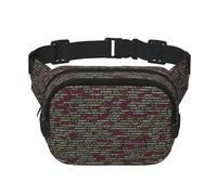 Marsupio unisex alla moda con codice programmatore, elegante marsupio per allenamenti, corsa, viaggi ed escursioni, Nero , Taglia unica