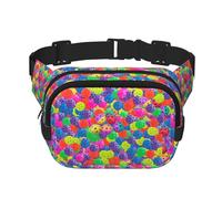 Marsupio unisex alla moda con palline da pickleball, eleganti marsupi per allenamenti, corsa, viaggi ed escursioni, Nero , Taglia unica