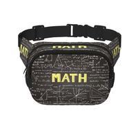 Marsupio unisex alla moda per scuola, matematica, alla moda, per allenamenti, corsa, viaggi ed escursioni, Nero , Taglia unica