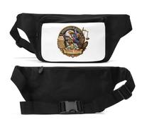 Marsupio unisex con aquila corrotta che simboleggia l'ingiustizia legale nera